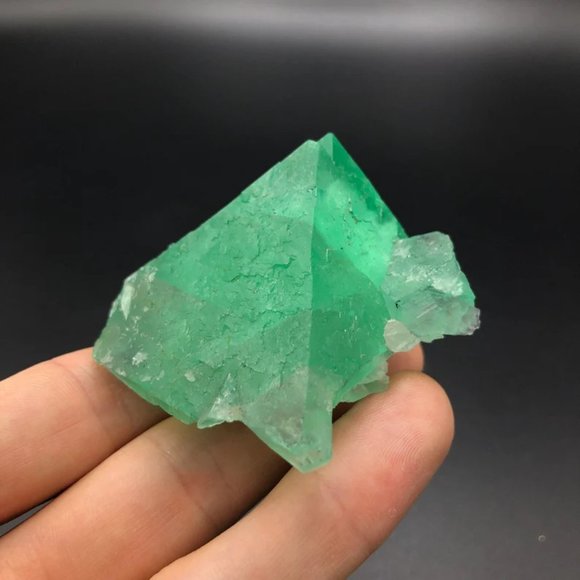 Green Fluorite Crystal Mineral Specimen Octahedron Cube, Riemvasmaak S. Africa - Picture 6 of 7